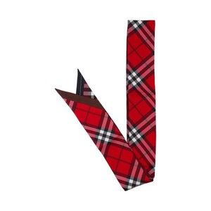 Burberry Check Silk Foulard – Red - NWT